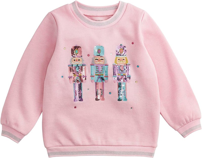 unisex-child Kids Christmas Nutcracker Sequin Sweatshirt